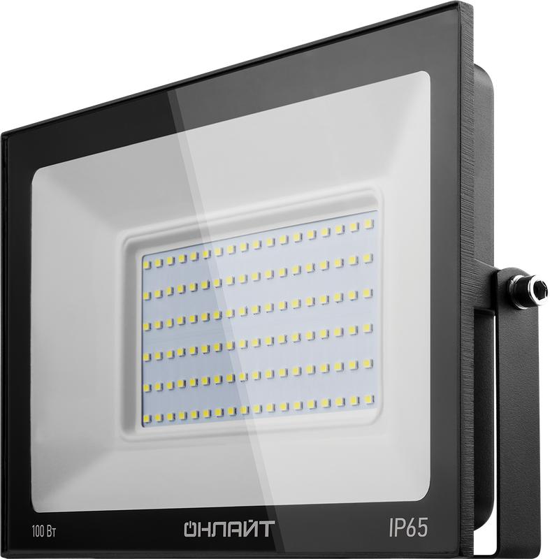 Прожектор светодиодный 61 947 OFL-100-4K-BL-IP65-LED 100Вт 4000К IP65 8000лм черн. ОНЛАЙТ 61947