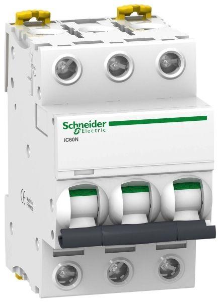 Автоматический выключатель Schneider Electric 3п D 16А 6кА iC60N Acti9  A9F75316