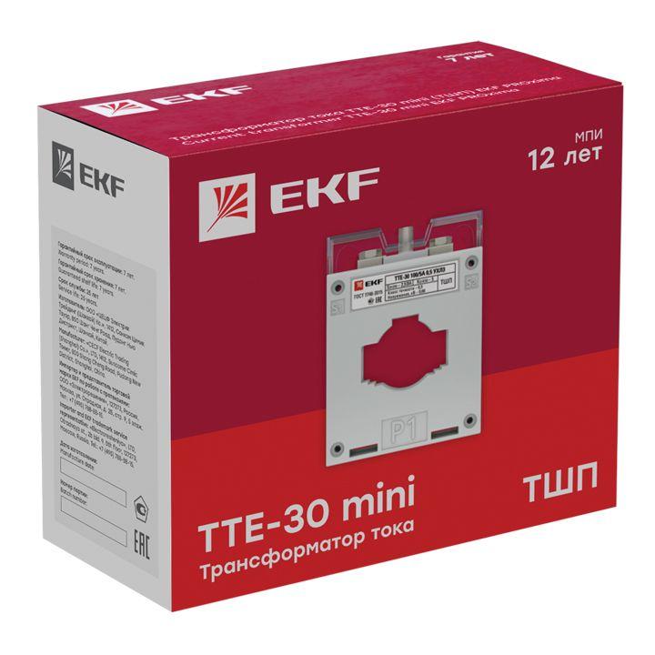 Трансформатор тока ТТЕ 30 300/5А кл. точн. 0.5 5В.А EKF tte-30-300/tc-30-300