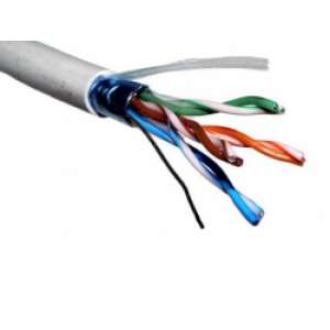 Кабель витая пара F/UTP кат.5e 2х2х24AWG solid CCA PVC сер. 305м (м) PROCONNECT