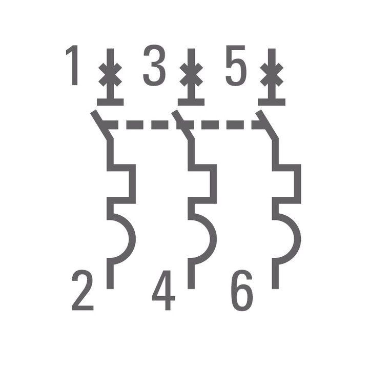 Выключатель автоматический модульный 3п C 40А 4.5кА ВА 47-63 PROxima EKF mcb4763-3-40C-pro