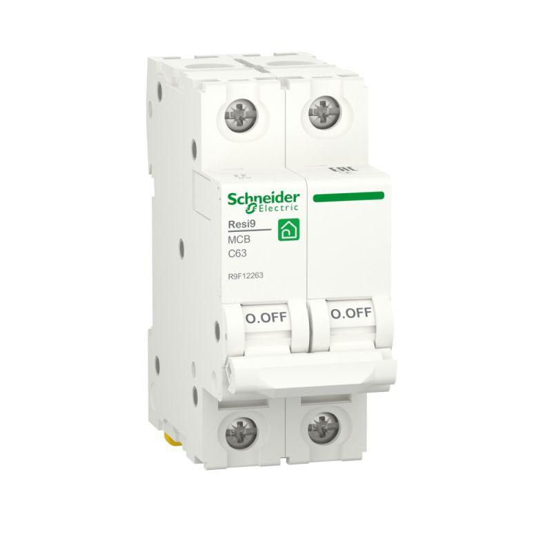 Автоматический выключатель Schneider Electric 2п C 63А Resi9 6000А  R9F12263