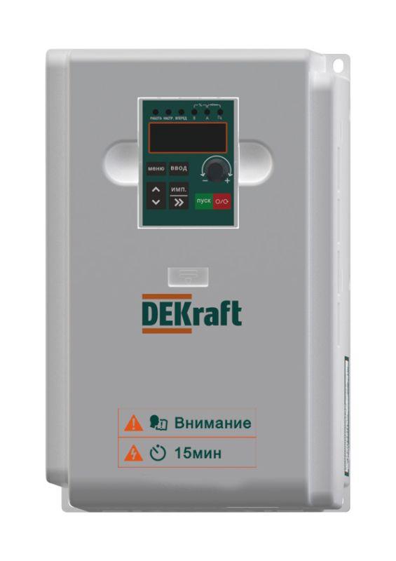 Преобразователь частоты DEKV060 5.5кВт 380В 3ф с тормозн. модулем DEKraft DEKV060G5R5T4B